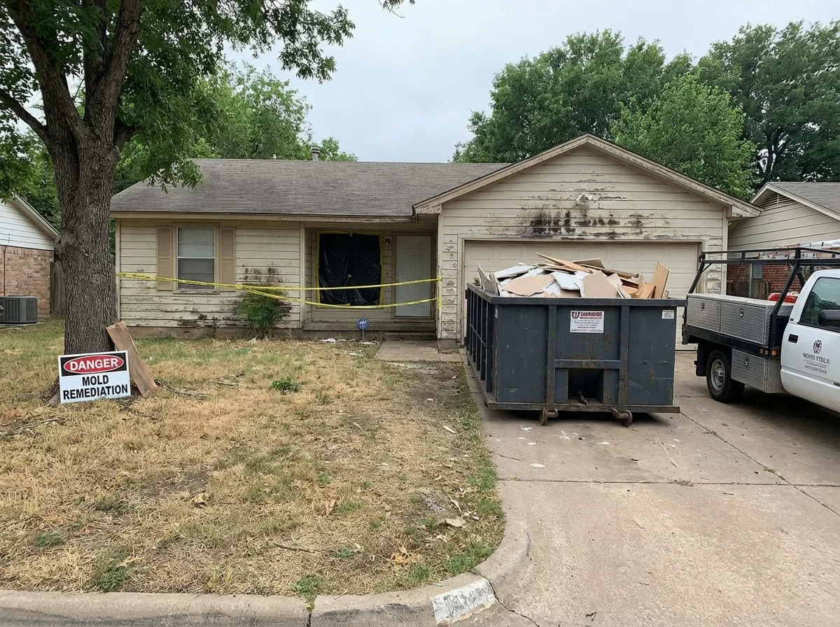 Bathroom mold and mildew damage? We'll restore your space safely and thoroughly
