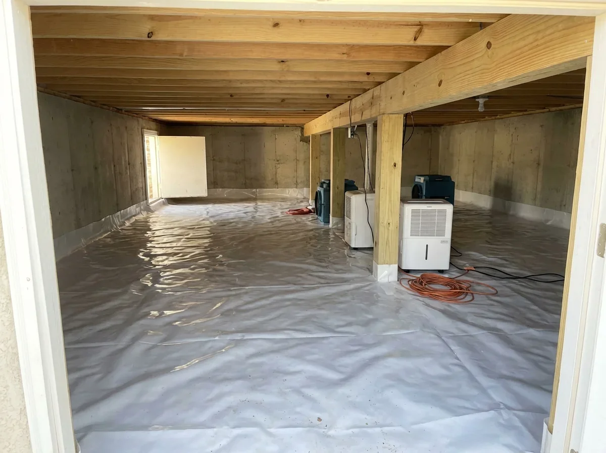 Clean crawl space after professional mold remediation protects your home