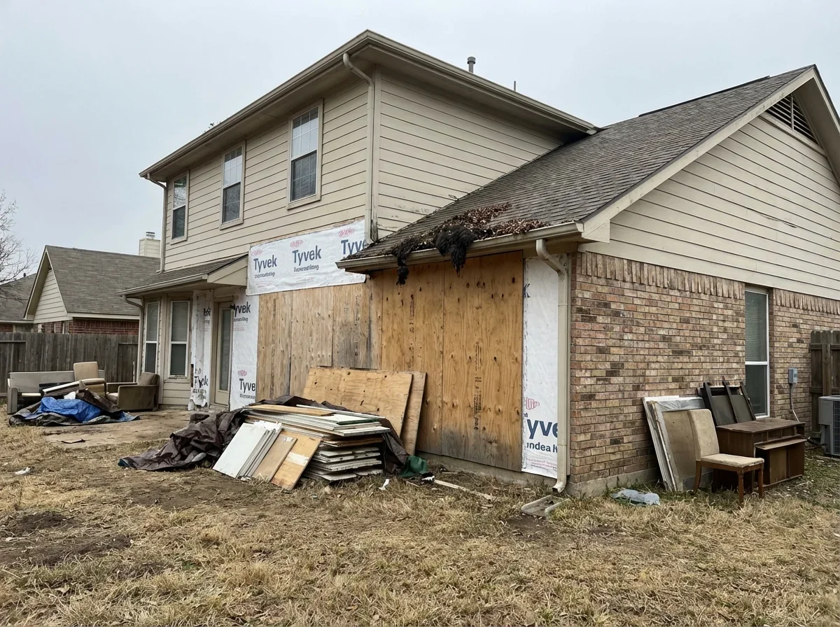 Overflowing gutters and trapped debris create a perfect environment for mold growth
